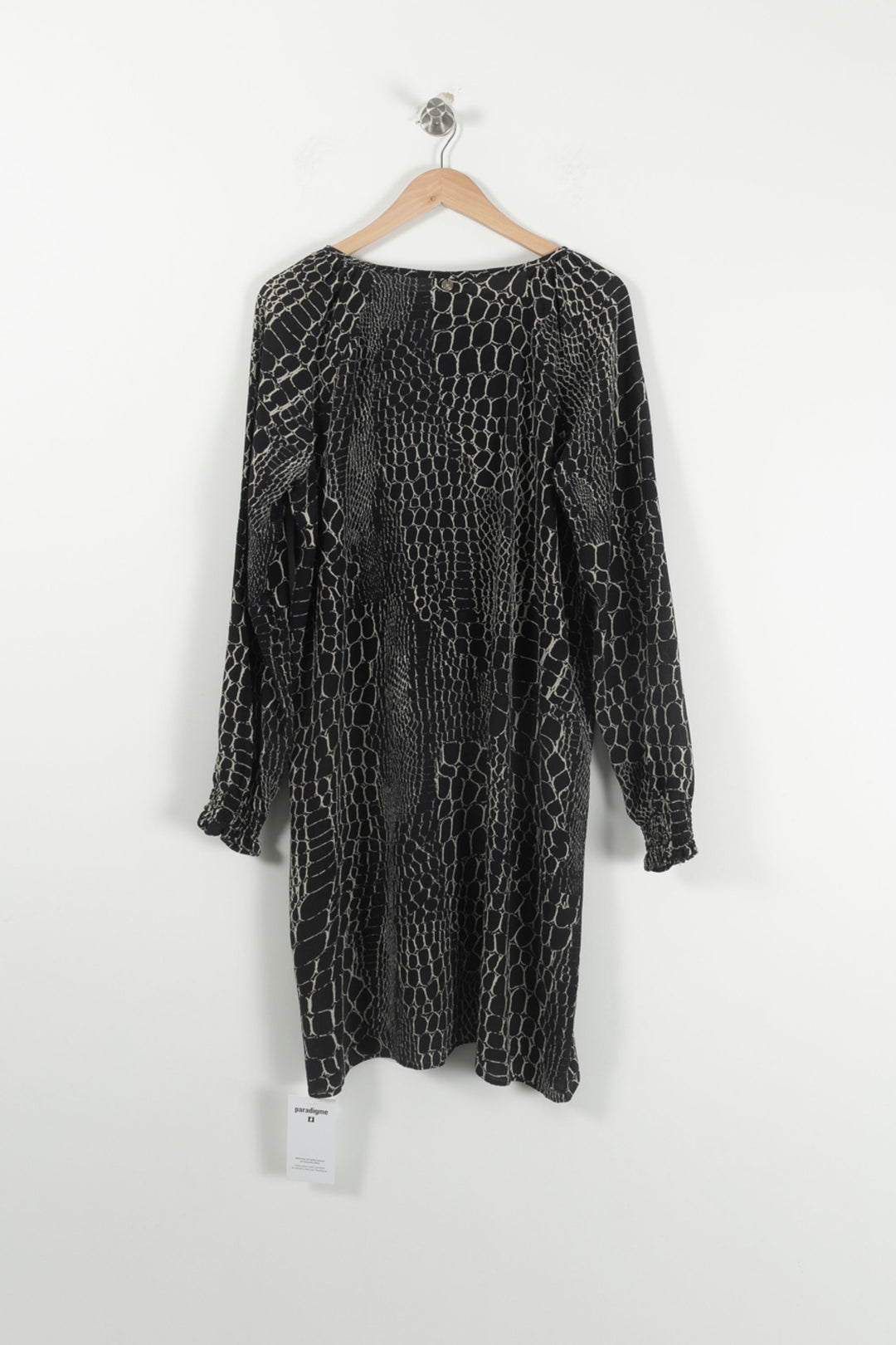 Robe Midi Noire et Beige - Taille L/40 de la marque Liu Jo | PARAD90627 - Vendu par Paradigme - Image 4