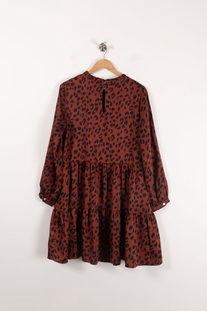 Robe Courte Marron et Noire - Taille L/40 de la marque Mes Demoiselles Paris | PARAD90631 - Vendu par Paradigme - Image 4