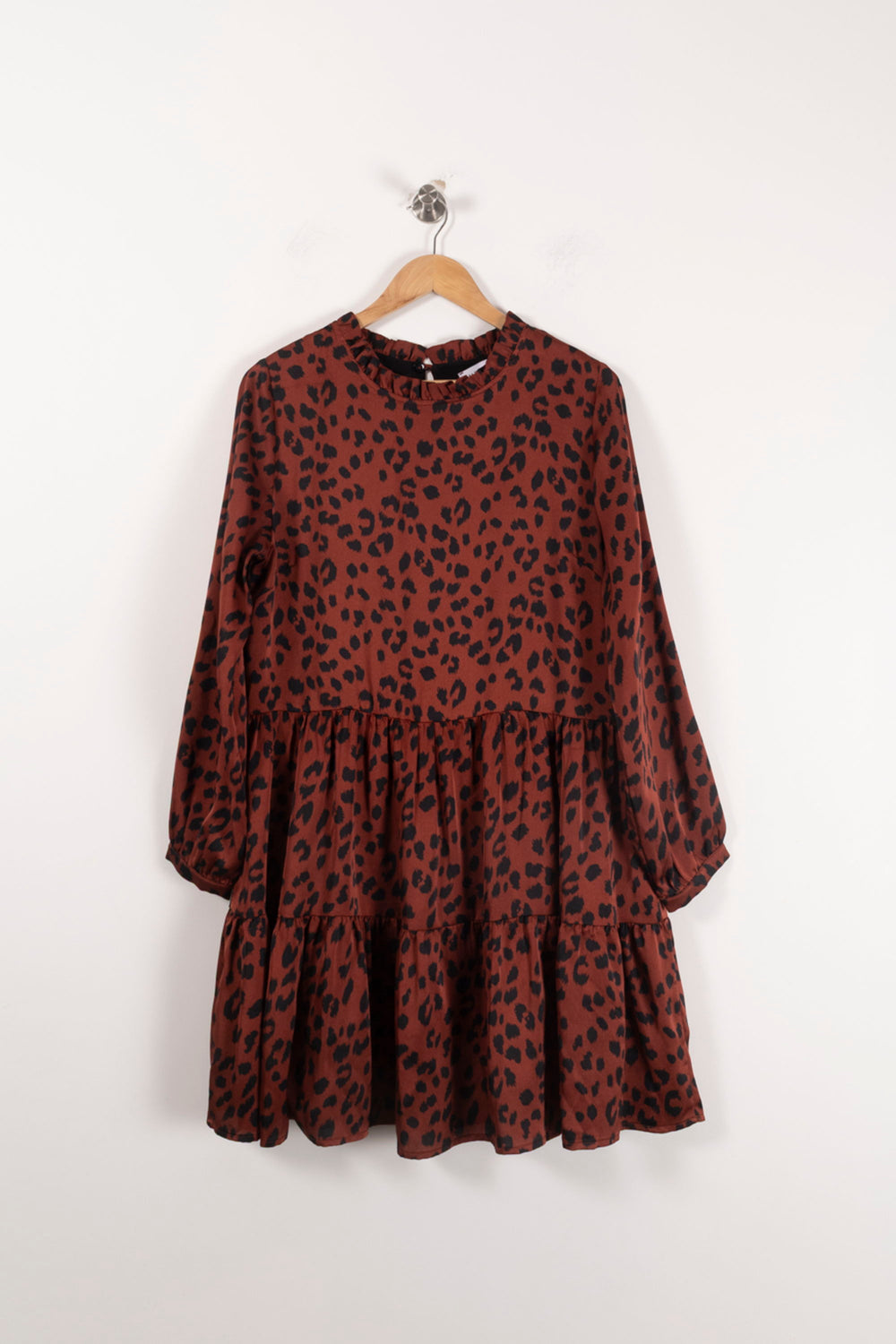 Robe Courte Marron et Noire - Taille L/40 de la marque Mes Demoiselles Paris | PARAD90631 - Vendu par Paradigme - Image 2