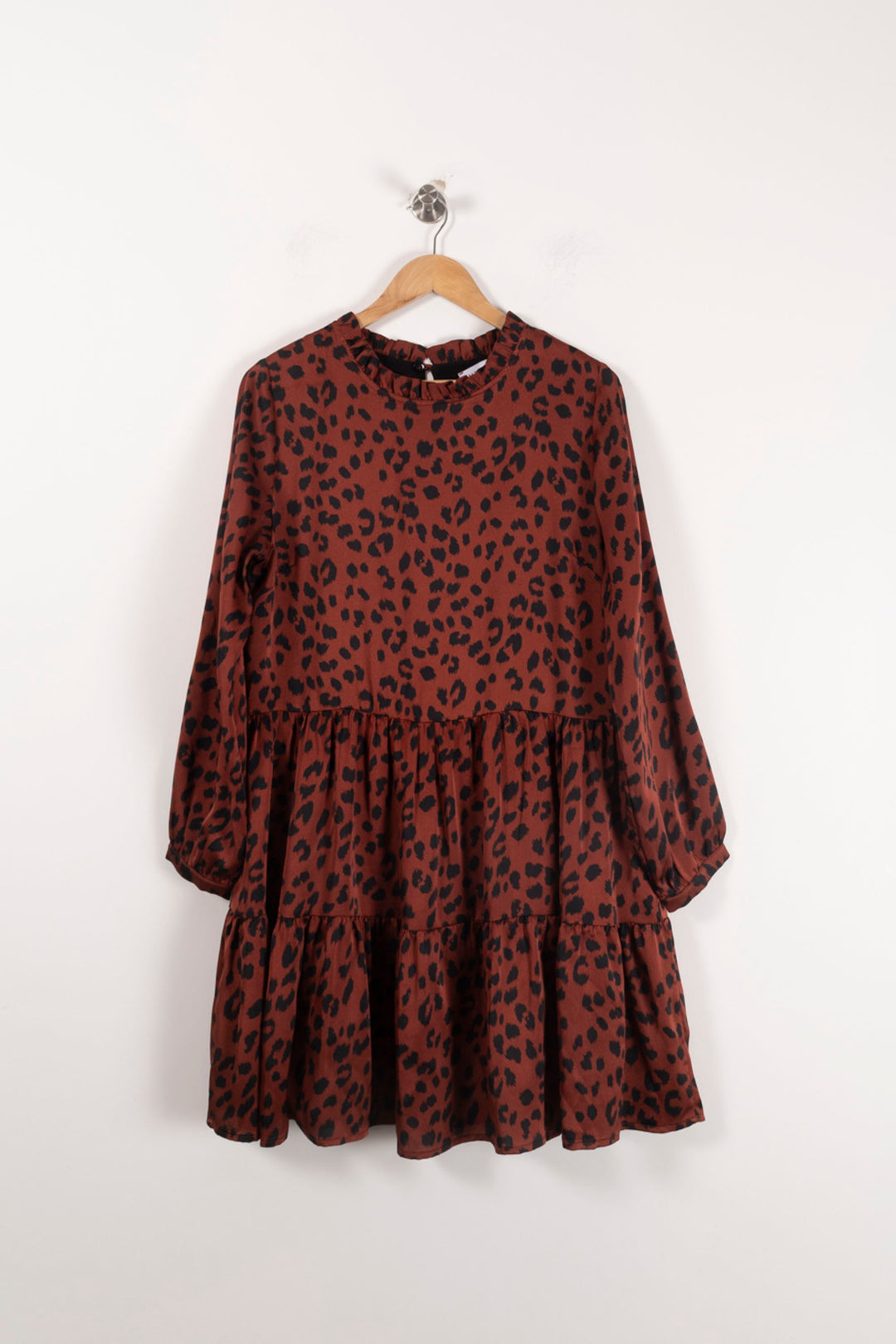 Robe Courte Marron et Noire - Taille L/40 de la marque Mes Demoiselles Paris | PARAD90631 - Vendu par Paradigme - Image 2
