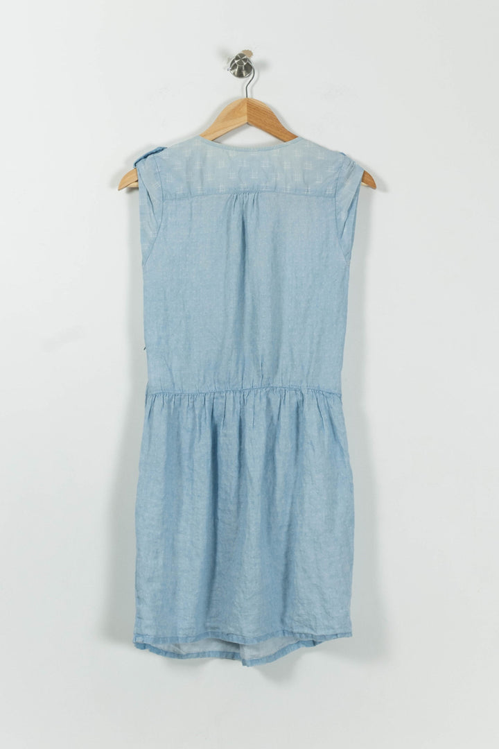 Robe Chemise Bleue - Taille XS/34 de la marque Sessùn | PARAD90638 - Vendu par Paradigme - Image 4