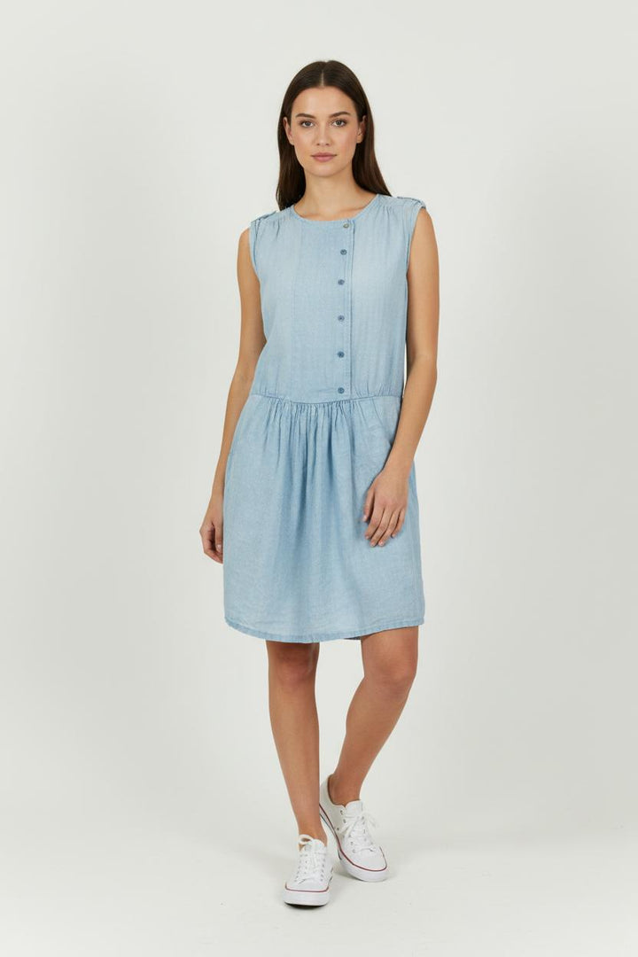 Robe Chemise Bleue - Taille XS/34 de la marque Sessùn | PARAD90638 - Vendu par Paradigme - Image 1