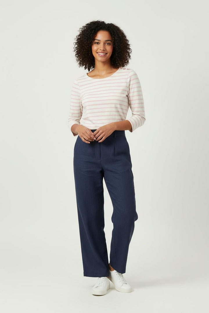 Marinière Rose et Blanc - Taille XS/34 de la marque Des petits hauts | PARAD90640 - Vendu par Paradigme - Image 1
