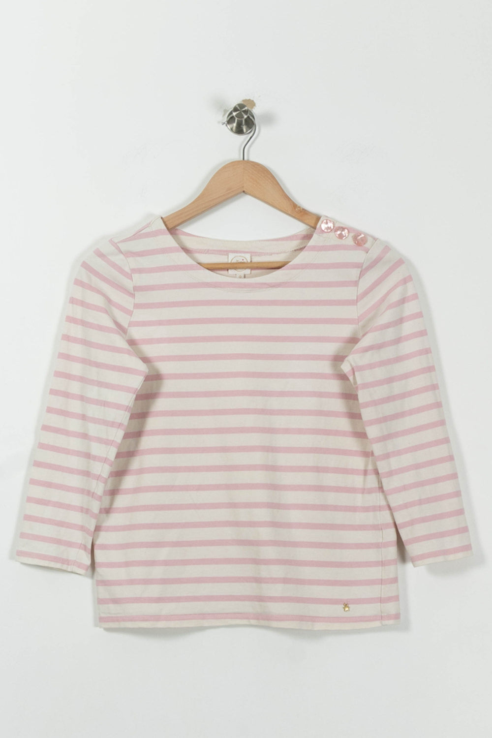 Marinière Rose et Blanc - Taille XS/34 de la marque Des petits hauts | PARAD90640 - Vendu par Paradigme - Image 2