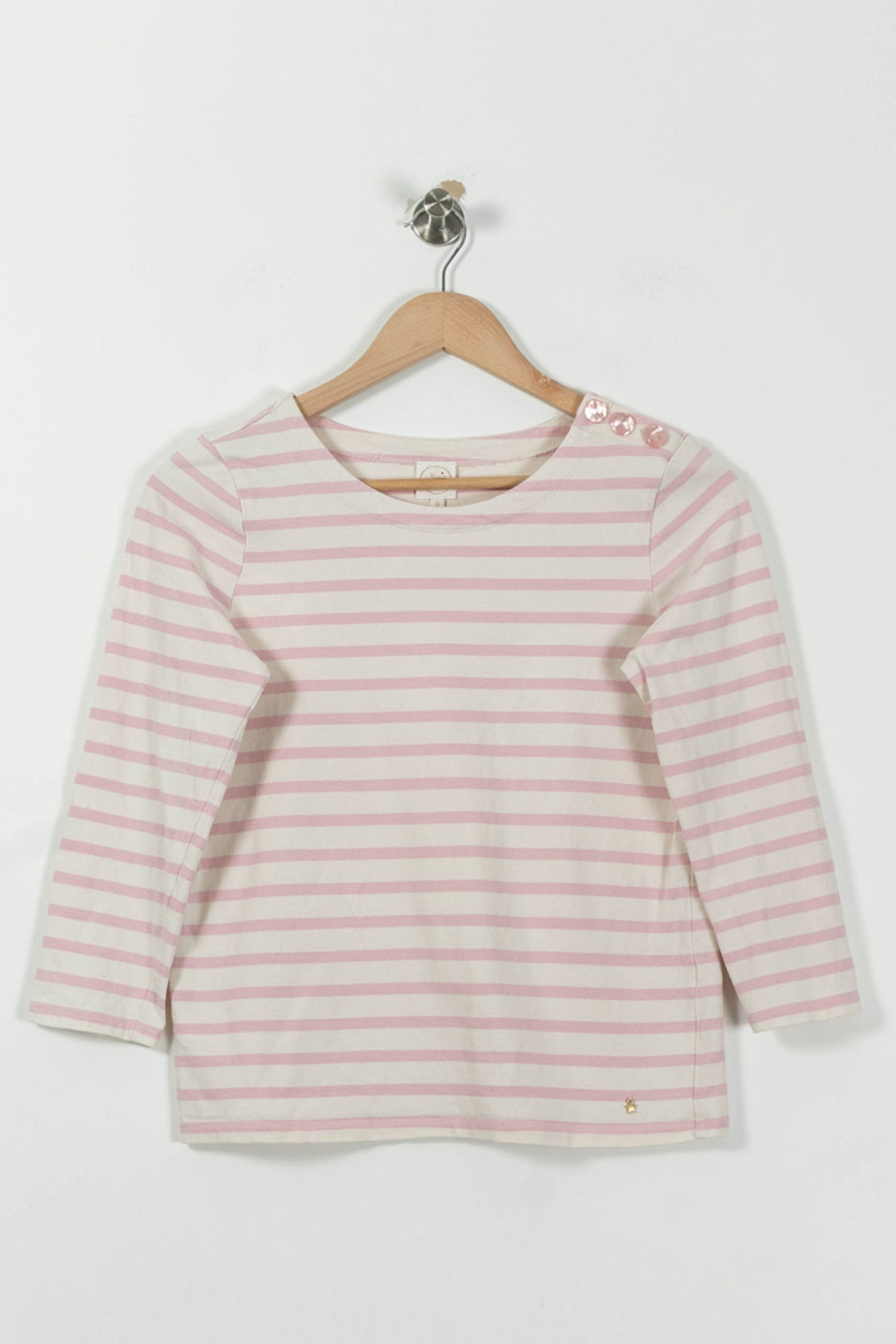 Marinière Rose et Blanc - Taille XS/34 de la marque Des petits hauts | PARAD90640 - Vendu par Paradigme - Image 2
