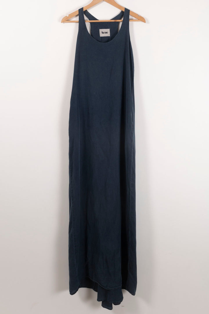 Robe Longue Bleue - Taille XS/34 de la marque Acne Studios | PARAD90642 - Vendu par Paradigme - Image 2