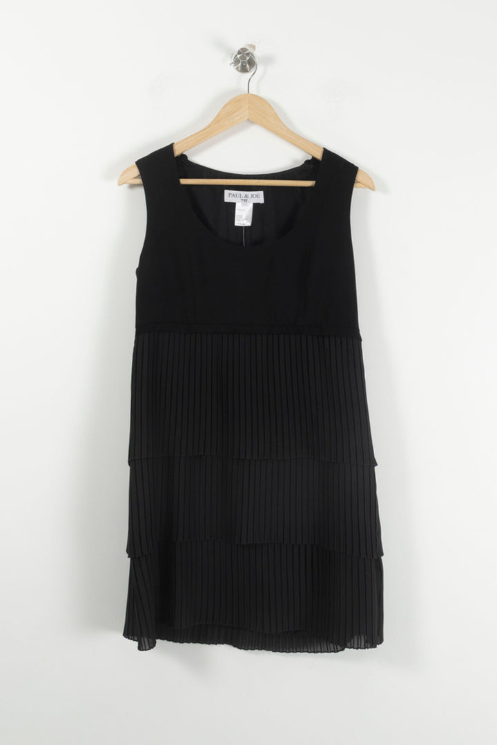 Robe Plissée Noire - Taille XL/42 de la marque Paul & Joe | PARAD90643 - Vendu par Paradigme - Image 2