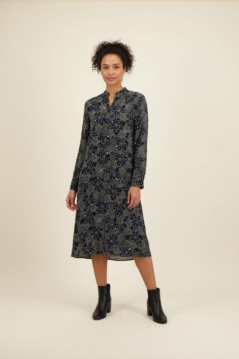 Robe Noire et Bleue - Taille L/40 de la marque La Fée Maraboutée | PARAD90647 - Vendu par Paradigme - Image 1
