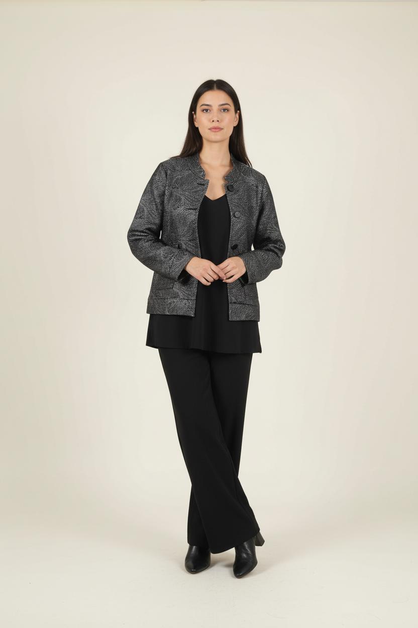 Veste Noire - Taille XL/42 de la marque La Fée Maraboutée | PARAD90652 - Vendu par Paradigme - Image 1