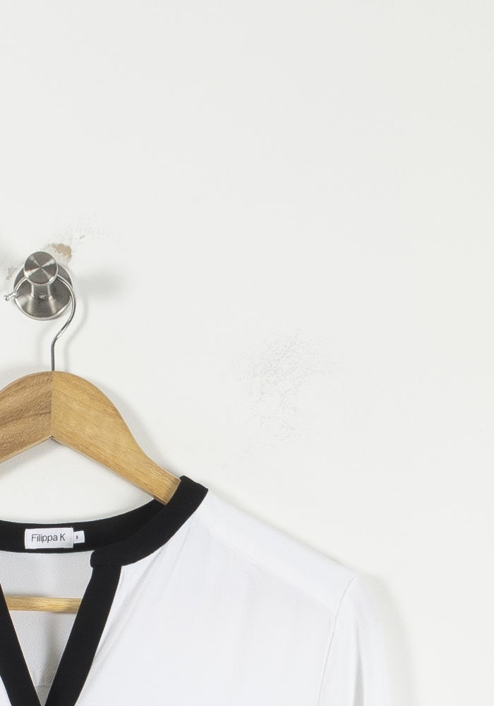 Robe Chemise Blanche et Noire - Taille S/36 de la marque Filippa K | PARAD90659 - Vendu par Paradigme - Image 3
