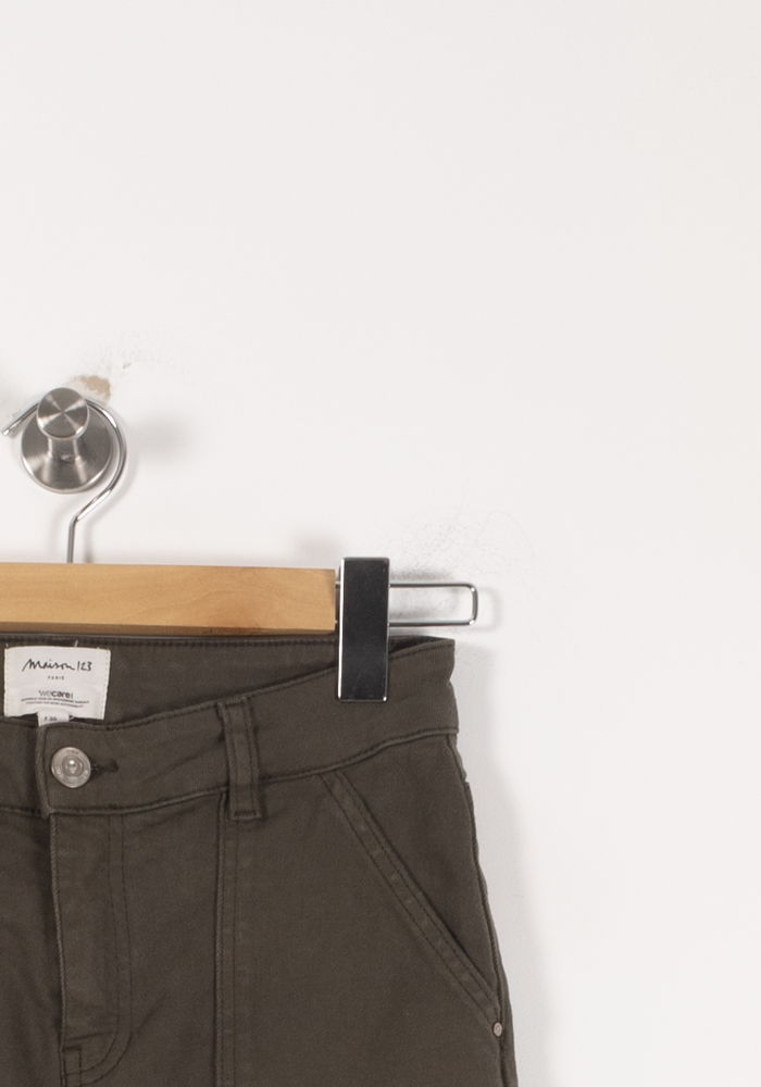 Pantalon Chino Vert - Taille S/36 de la marque Maison 123 | PARAD90663 - Vendu par Paradigme - Image 3