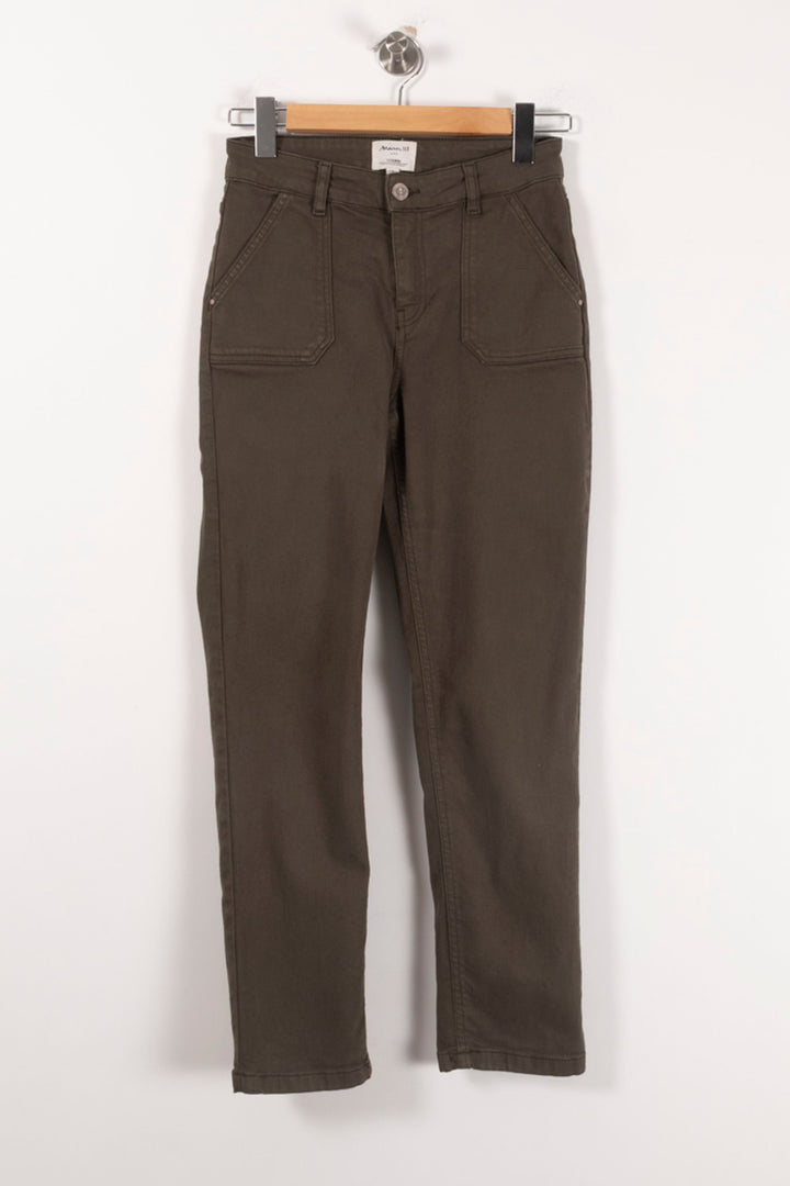 Pantalon Chino Vert - Taille S/36 de la marque Maison 123 | PARAD90663 - Vendu par Paradigme - Image 2