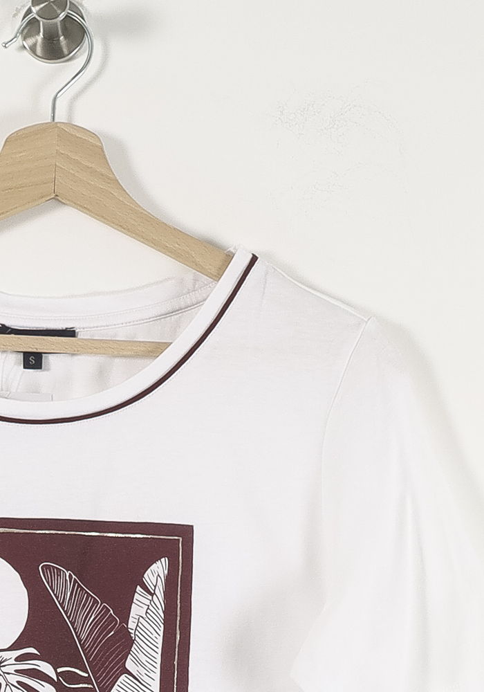 Tee-shirt Blanc - Taille S/36 de la marque Caroll | PARAD90666 - Vendu par Paradigme - Image 3