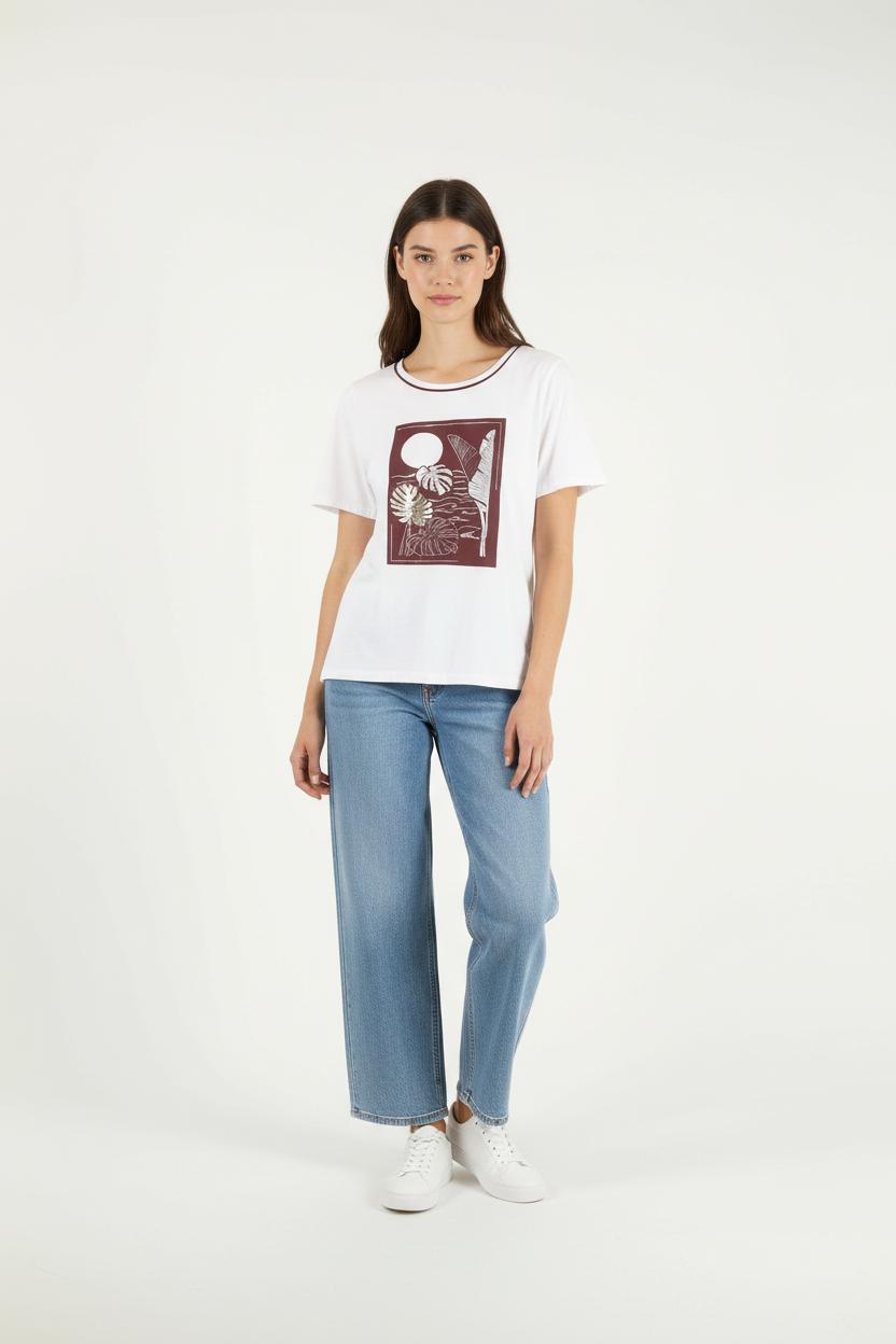 Tee-shirt Blanc - Taille S/36 de la marque Caroll | PARAD90666 - Vendu par Paradigme - Image 1
