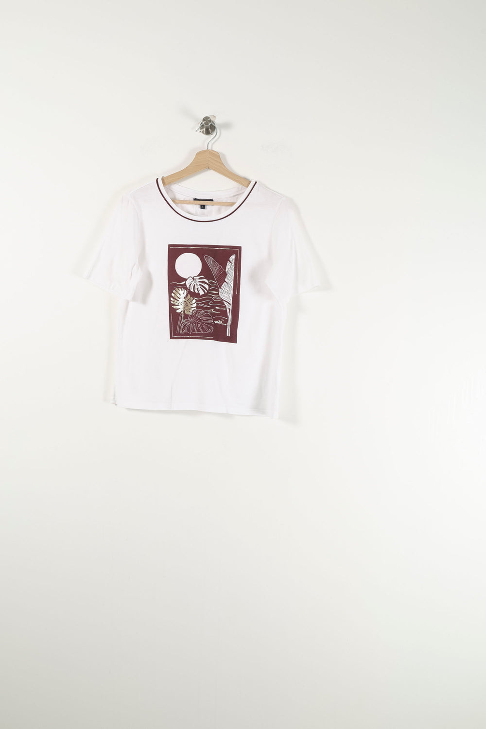 Tee-shirt Blanc - Taille S/36 de la marque Caroll | PARAD90666 - Vendu par Paradigme - Image 2