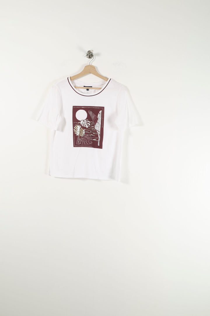 Tee-shirt Blanc - Taille S/36 de la marque Caroll | PARAD90666 - Vendu par Paradigme - Image 2