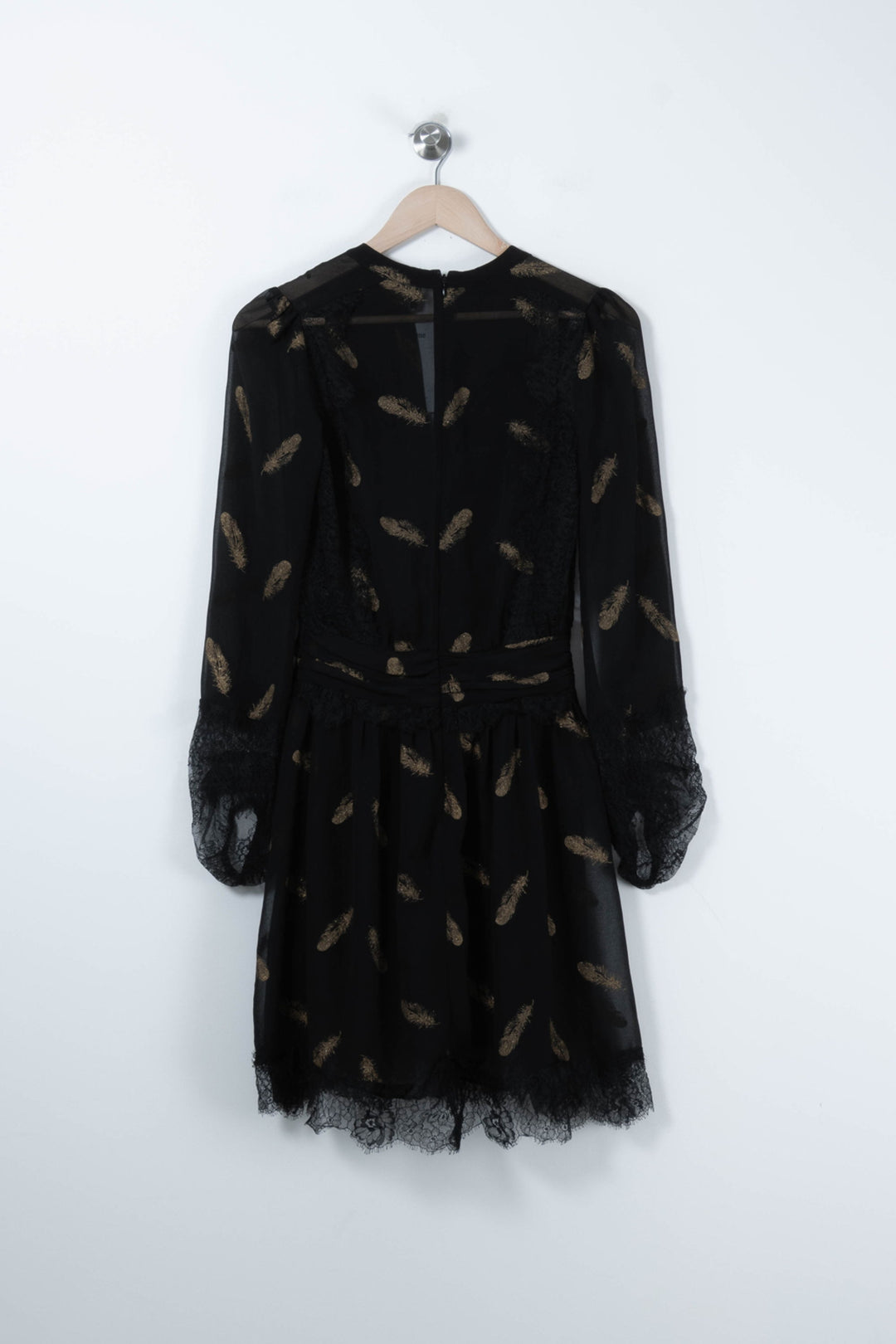 Robe Midi Noire et Dorée - Taille XS/34 de la marque The Kooples | PARAD90669 - Vendu par Paradigme - Image 4