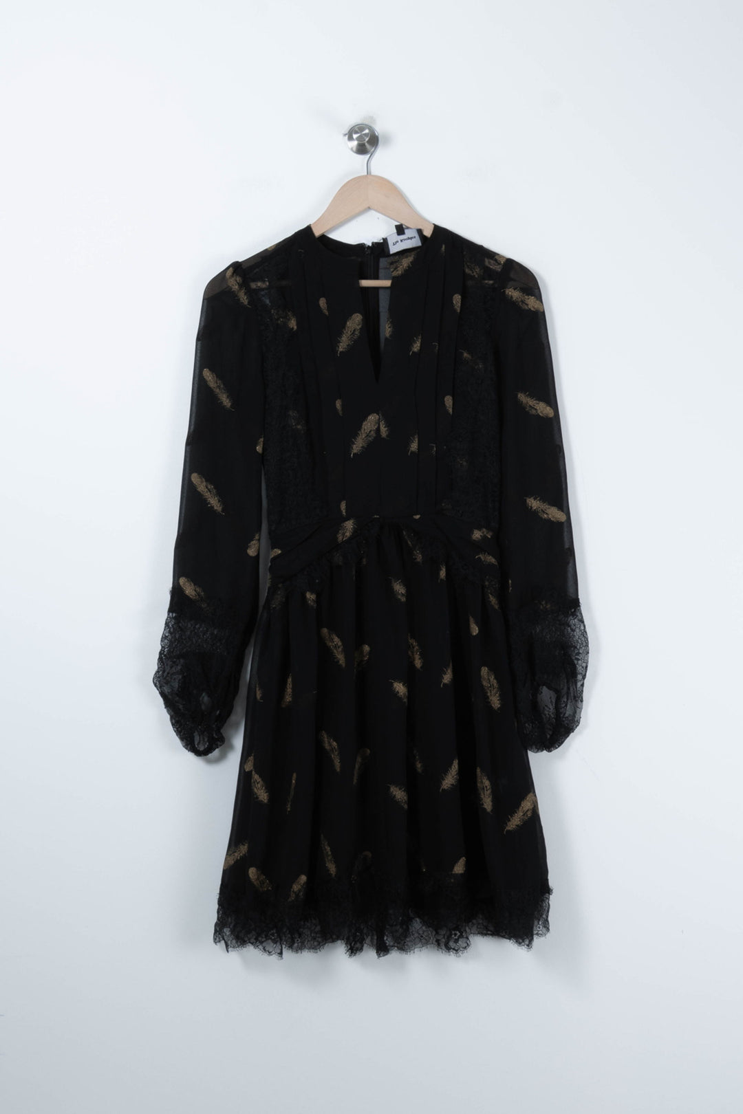 Robe Midi Noire et Dorée - Taille XS/34 de la marque The Kooples | PARAD90669 - Vendu par Paradigme - Image 2