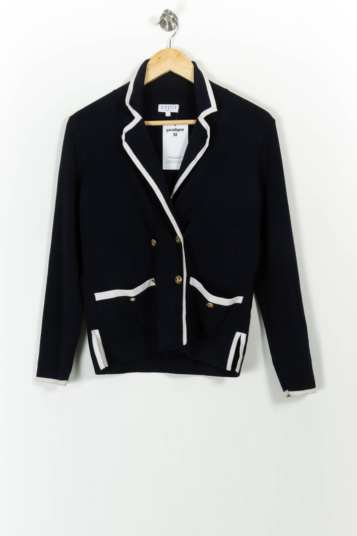 Veste Bleu et Blanc - Taille S/36 de la marque Claudie Pierlot | PARAD90675 - Vendu par Paradigme - Image 2