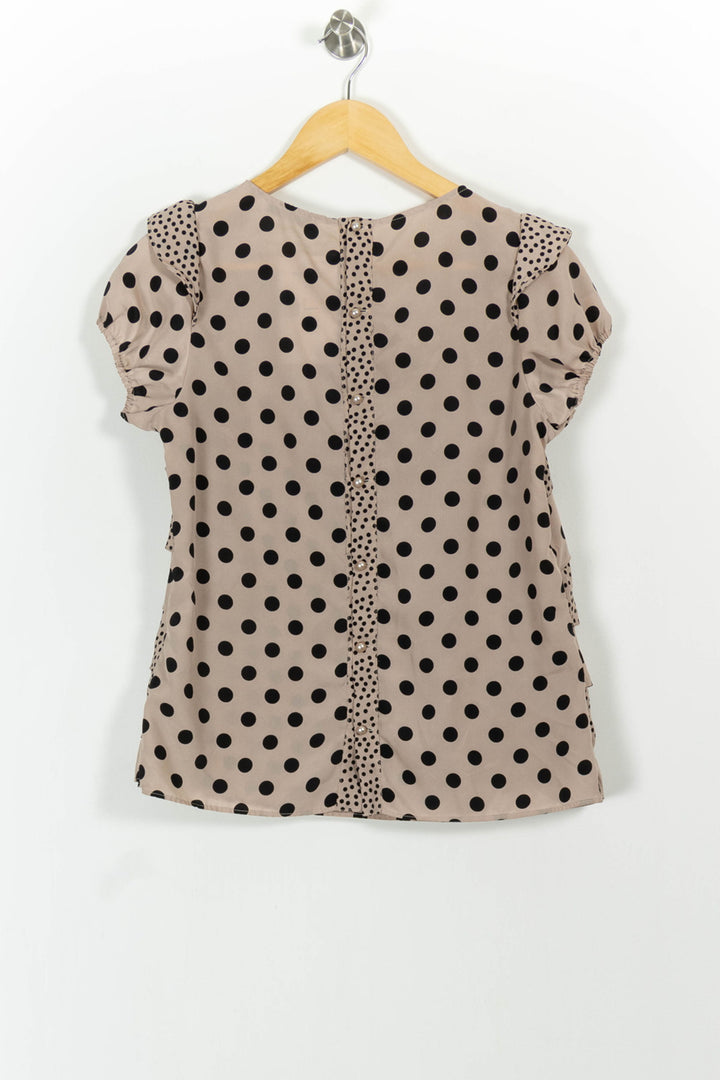 Blouse Beige et Noire - Taille S/36 de la marque Liu Jo | PARAD90676 - Vendu par Paradigme - Image 4