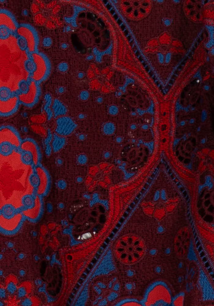 Blouse Bordeaux et Bleu - Taille L/40 de la marque Sandro | PARAD90677 - Vendu par Paradigme - Image 3