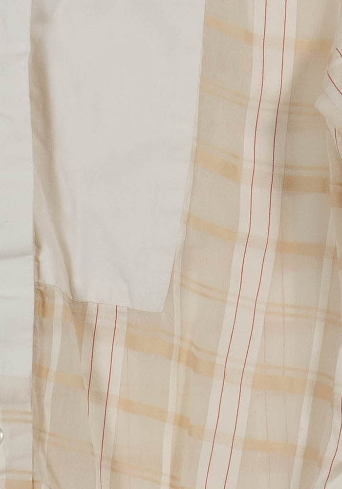 Chemise à Carreaux Beige et Blanche - Taille S/36 de la marque Chloé Stora | PARAD90679 - Vendu par Paradigme - Image 3