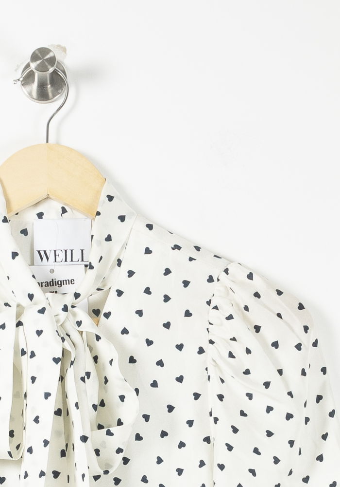 Blouse Blanche et Noire - Taille S/36 de la marque Weill | PARAD90684 - Vendu par Paradigme - Image 3
