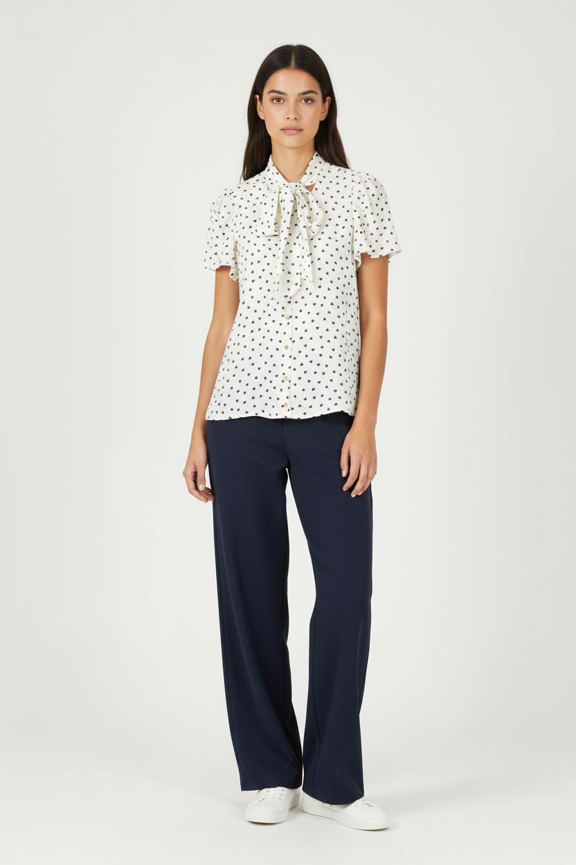Blouse Blanche et Noire - Taille S/36 de la marque Weill | PARAD90684 - Vendu par Paradigme - Image 1
