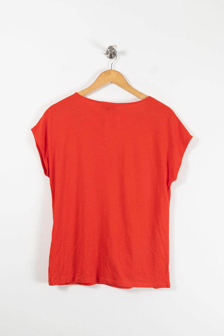 Tee-shirt Rouge - Taille M/38 de la marque Caroll | PARAD90688 - Vendu par Paradigme - Image 4