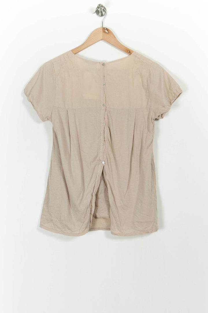 Blouse Beige - Taille M/38 de la marque Maje | PARAD90689 - Vendu par Paradigme - Image 4