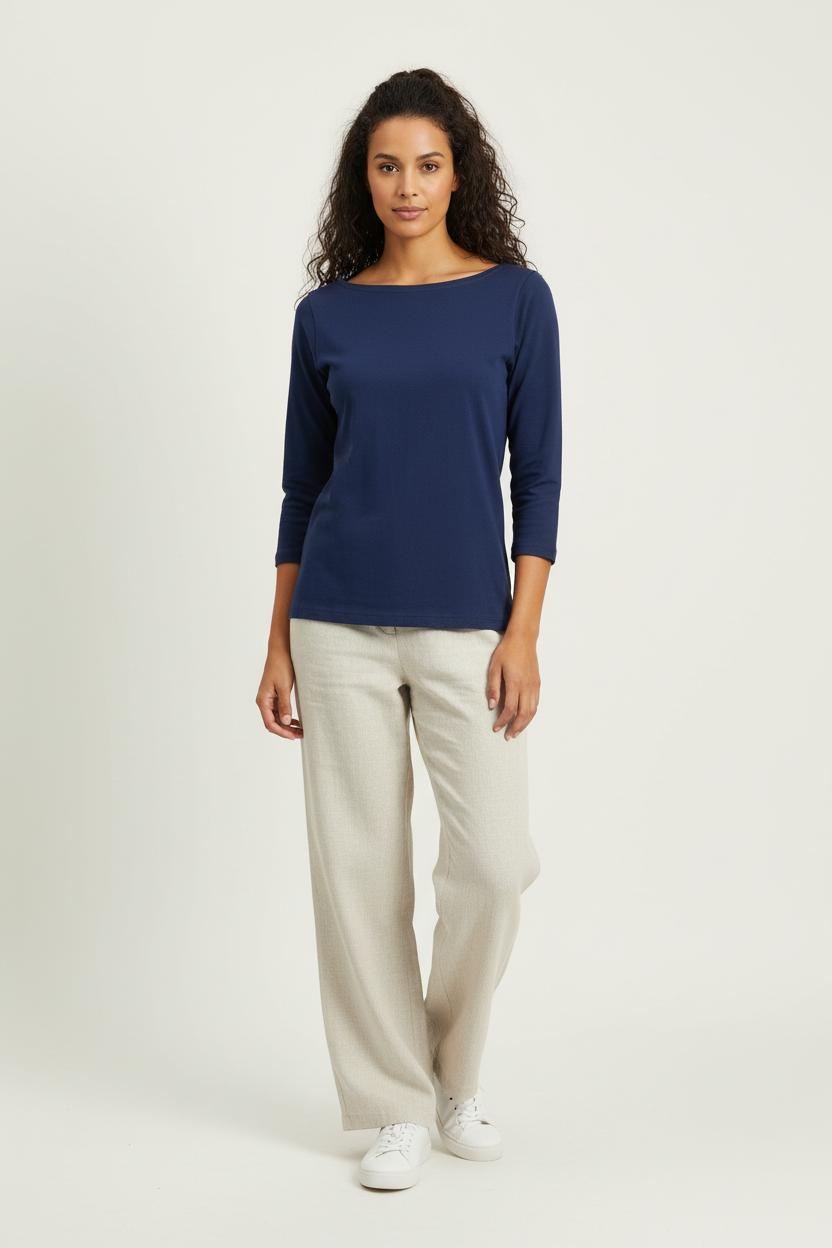Tee-shirt Manches Longues Bleu - Taille S/36 de la marque Agnès b. | PARAD90690 - Vendu par Paradigme - Image 1