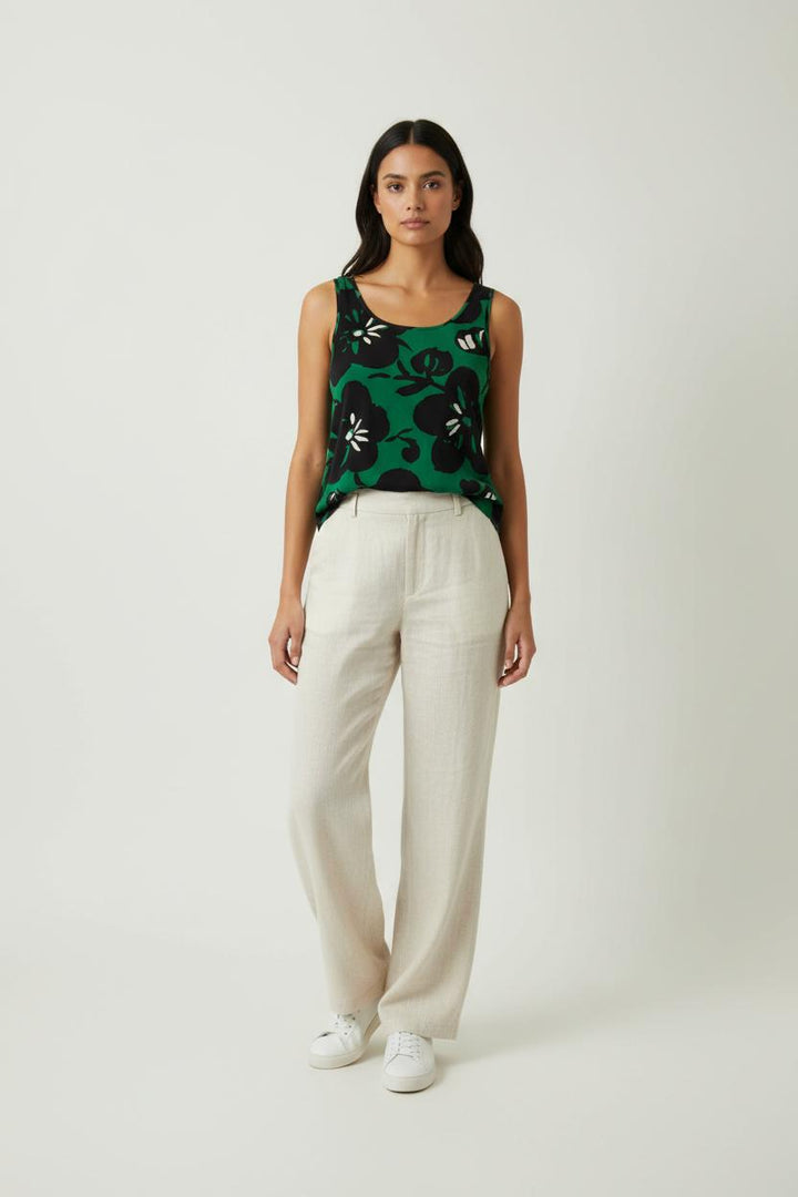 Débardeur Vert et Noir - Taille S/36 de la marque Max Mara | PARAD90692 - Vendu par Paradigme - Image 1