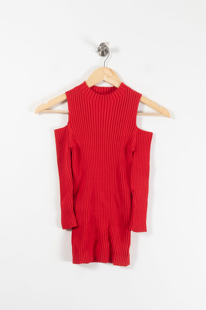 Pull Rouge - Taille S/36 de la marque Maje | PARAD90698 - Vendu par Paradigme - Image 2