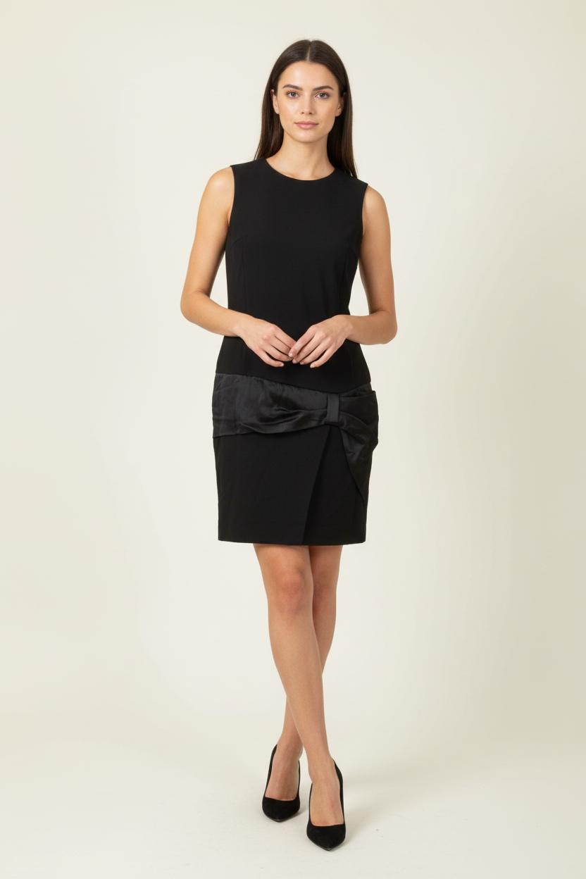 Robe Droite Noire - Taille S/36 de la marque IKKS | PARAD90699 - Vendu par Paradigme - Image 1