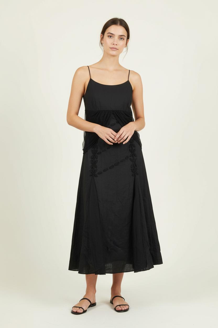 Robe Longue Noire - Taille S/36 de la marque ZAPA | PARAD90701 - Vendu par Paradigme - Image 1