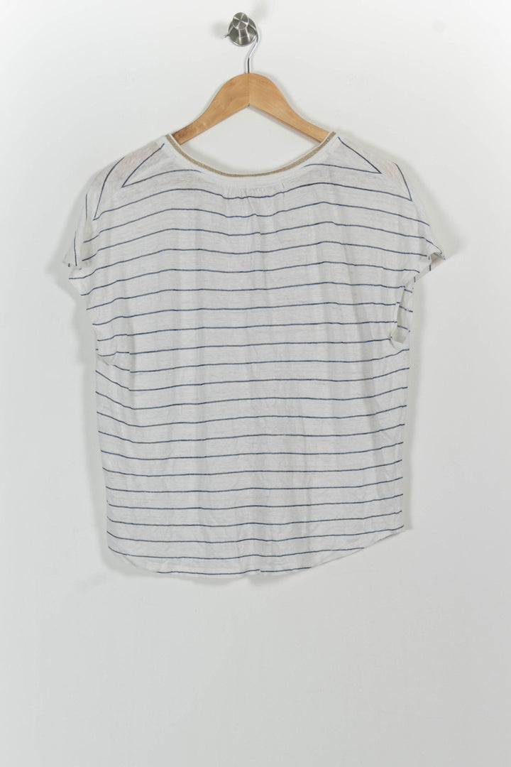 Tee-shirt Blanc et Bleu - Taille S/36 de la marque Pablo | PARAD90703 - Vendu par Paradigme - Image 4