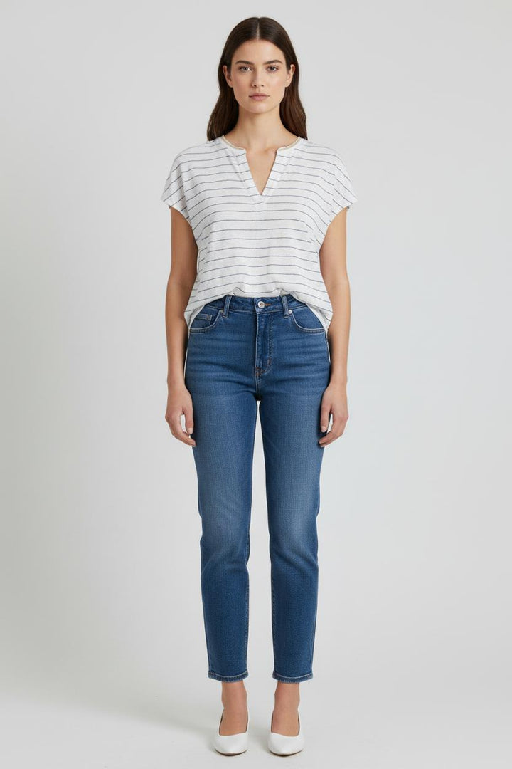 Tee-shirt Blanc et Bleu - Taille S/36 de la marque Pablo | PARAD90703 - Vendu par Paradigme - Image 1