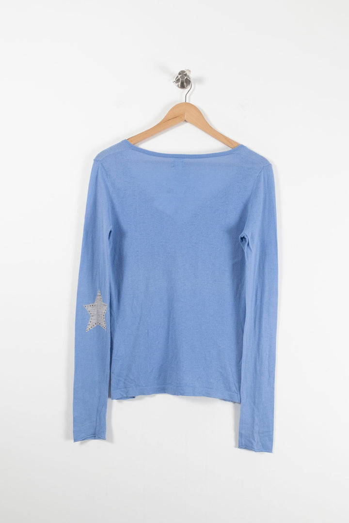 Pull Bleu - Taille S/36 de la marque Des petits hauts | PARAD90704 - Vendu par Paradigme - Image 4