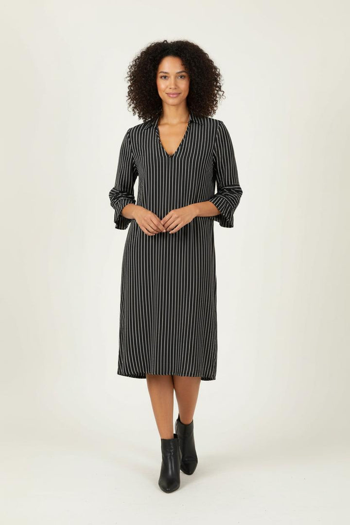 Robe Chemise Noire et Blanche - Taille S/36 de la marque Gerard Darel | PARAD90708 - Vendu par Paradigme - Image 1