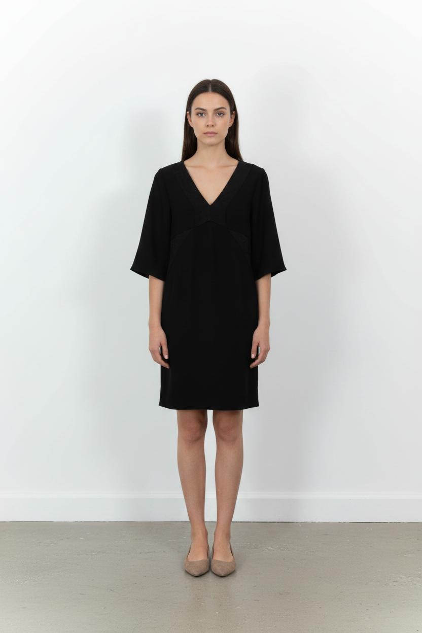 Robe Courte Noire - Taille M/38 de la marque IKKS | PARAD90710 - Vendu par Paradigme - Image 1