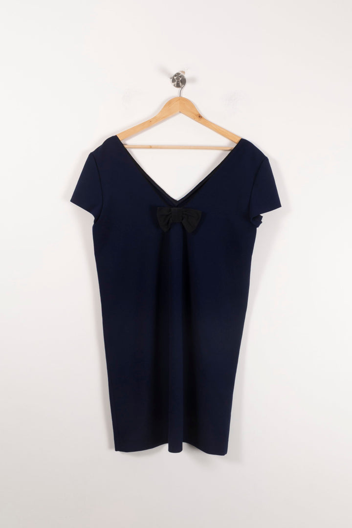 Robe Droite Bleue - Taille XL/42 de la marque Gerard Darel | PARAD90711 - Vendu par Paradigme - Image 4