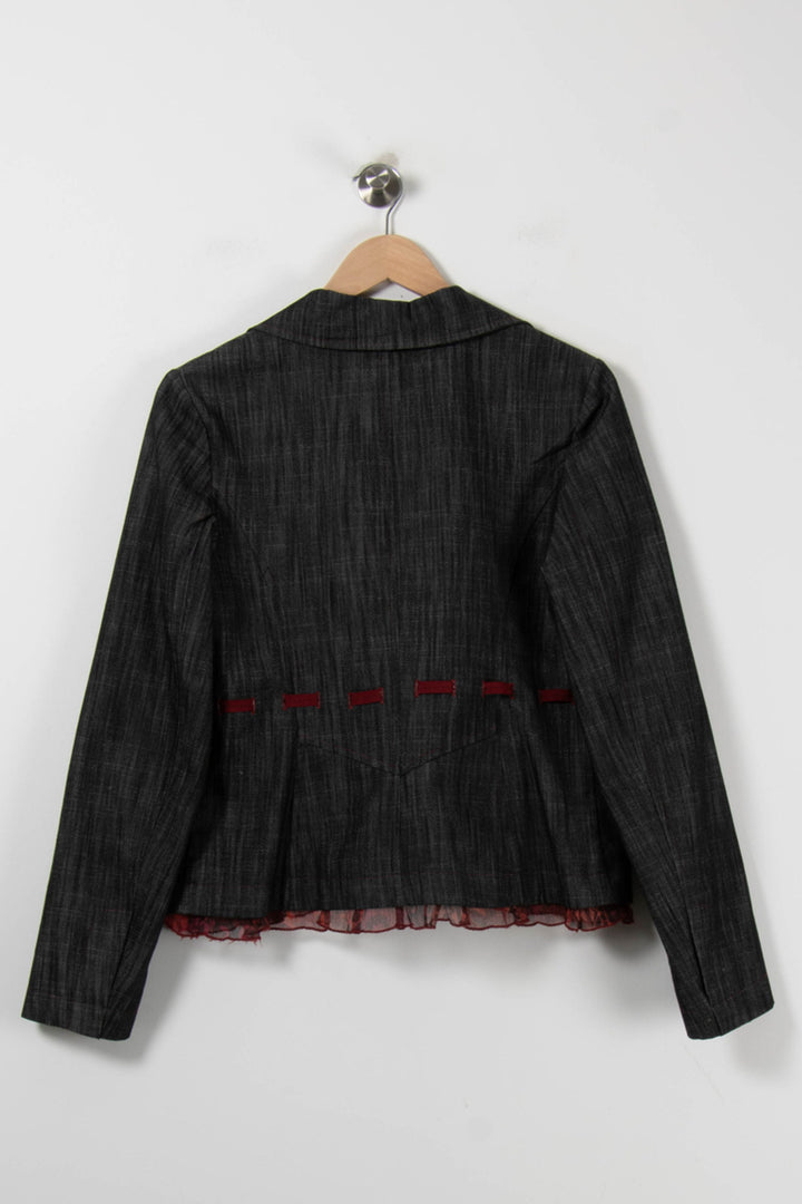 Veste Grise et Bordeaux - Taille L/40 de la marque ZAPA | PARAD90712 - Vendu par Paradigme - Image 4