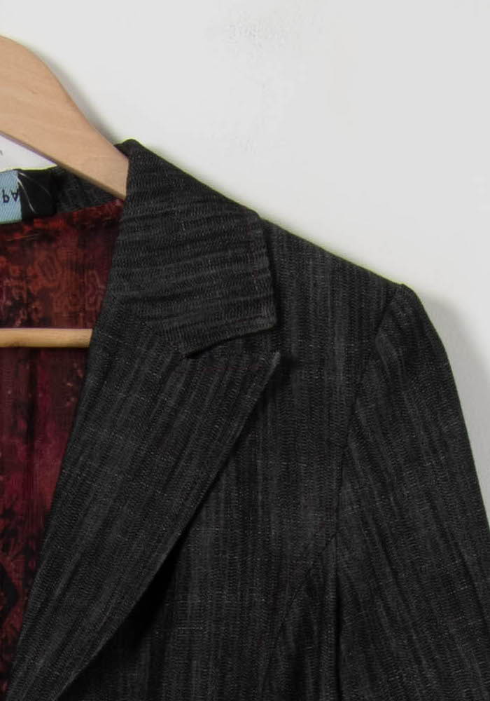 Veste Grise et Bordeaux - Taille L/40 de la marque ZAPA | PARAD90712 - Vendu par Paradigme - Image 3