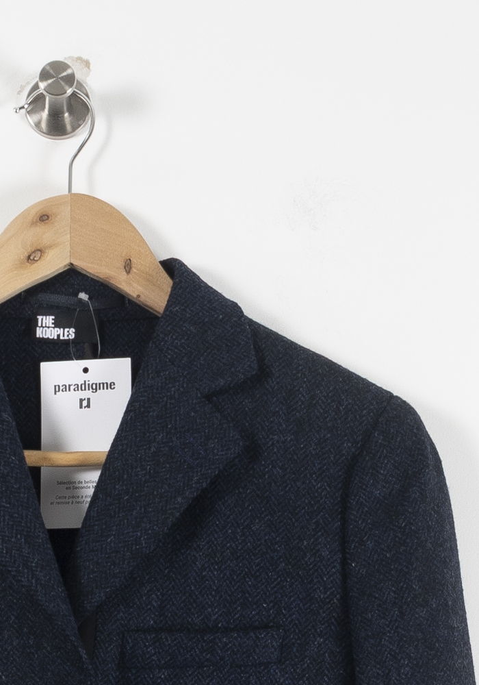 Veste De Tailleur Bleue - Taille XS/34 de la marque The Kooples | PARAD90714 - Vendu par Paradigme - Image 3