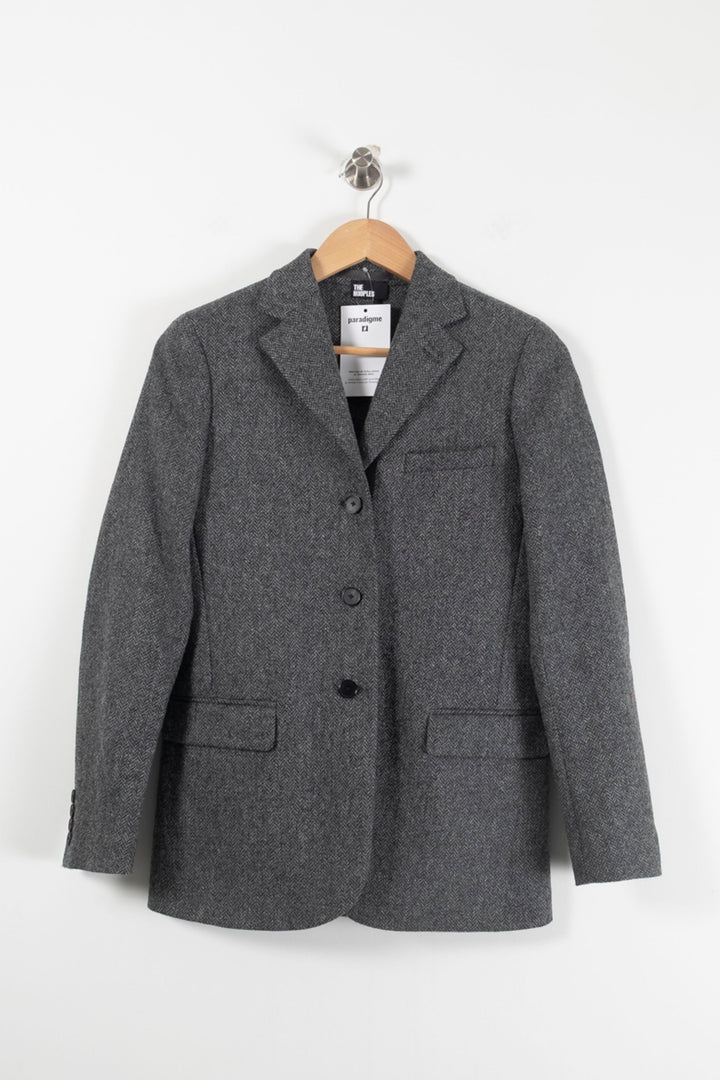 Veste De Tailleur Grise - Taille XS/34 de la marque The Kooples | PARAD90715 - Vendu par Paradigme - Image 2