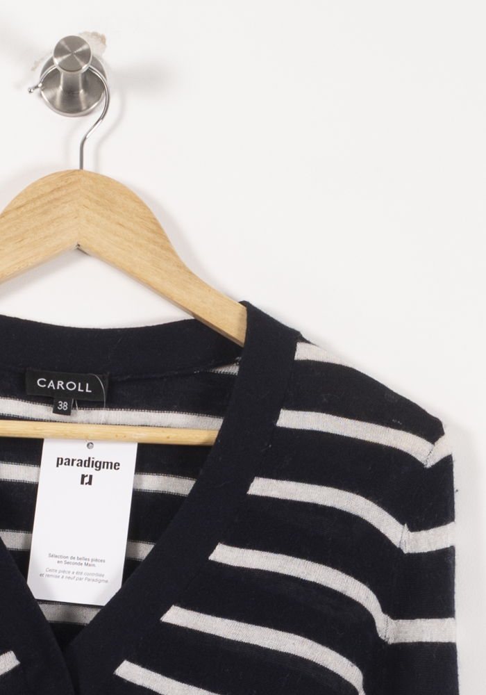 Body Noir et Blanc - Taille M/38 de la marque Caroll | PARAD90716 - Vendu par Paradigme - Image 3