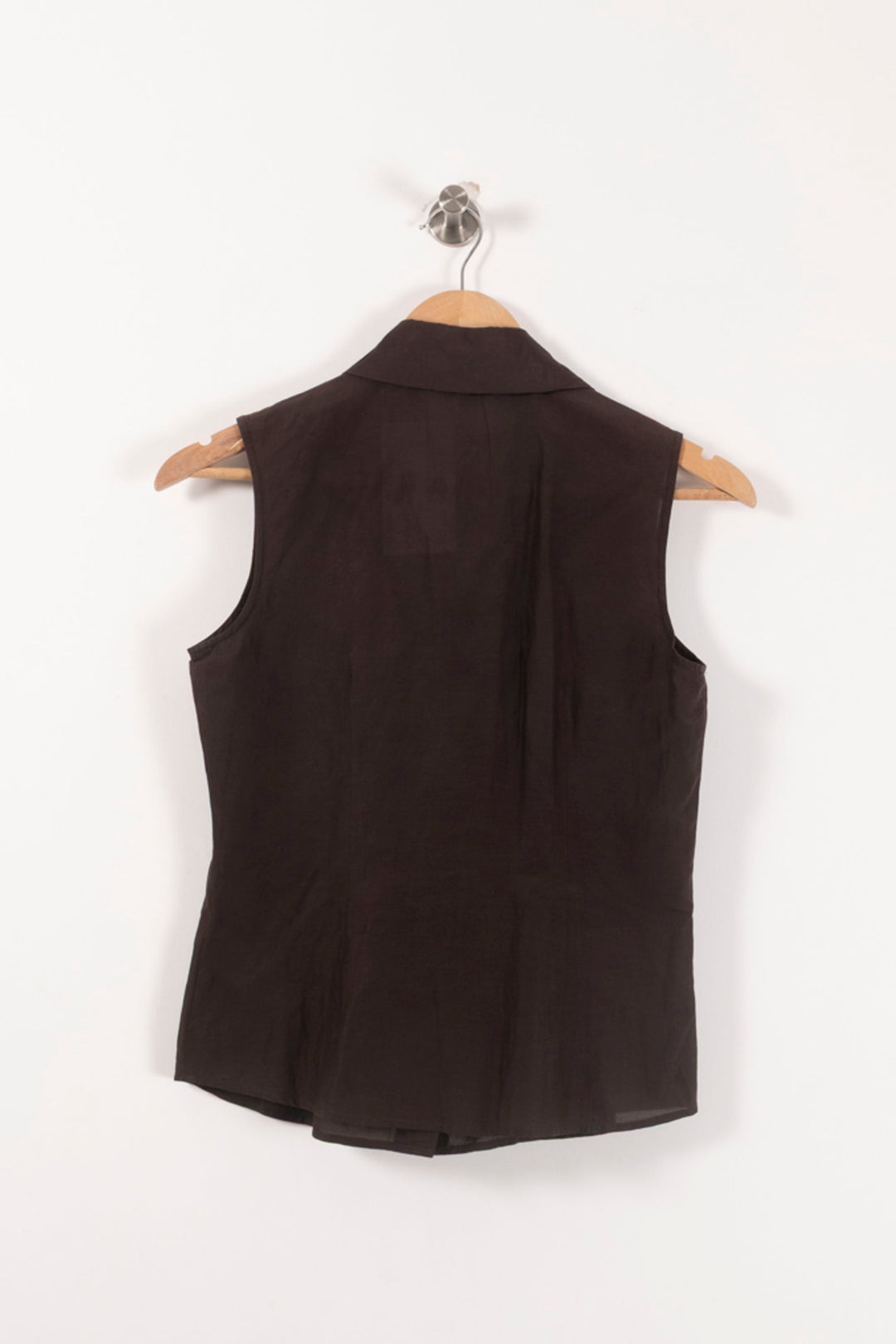 Blouse Sans Manches Marron - Taille S/36 de la marque Caroll | PARAD90717 - Vendu par Paradigme - Image 4
