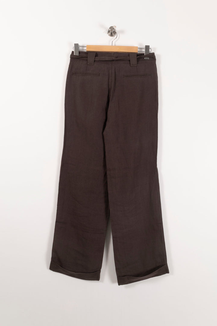 Pantalon Large Marron - Taille M/38 de la marque Comptoir des Cotonniers | PARAD90719 - Vendu par Paradigme - Image 4