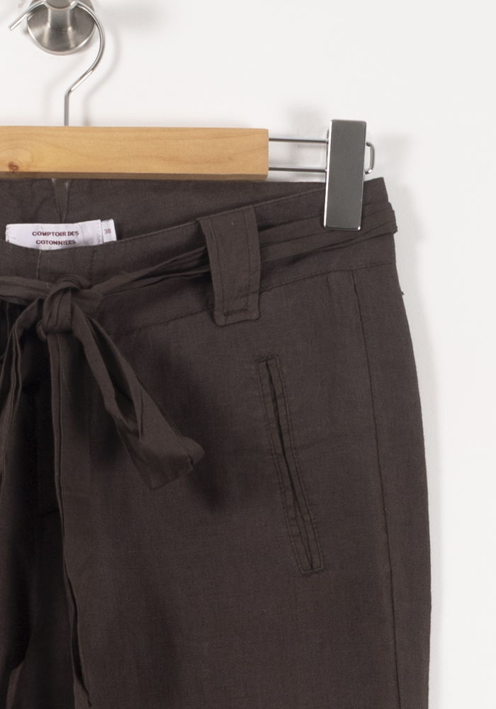 Pantalon Large Marron - Taille M/38 de la marque Comptoir des Cotonniers | PARAD90719 - Vendu par Paradigme - Image 3