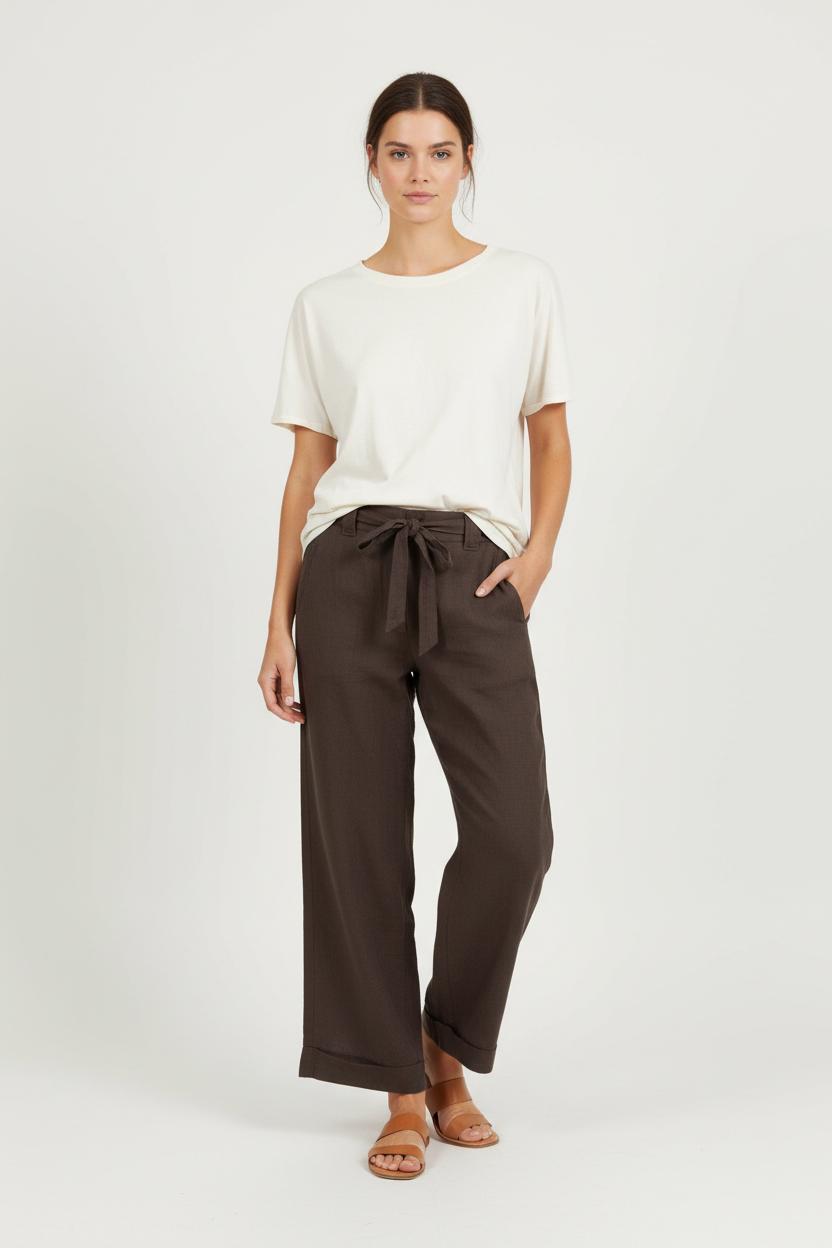 Pantalon Large Marron - Taille M/38 de la marque Comptoir des Cotonniers | PARAD90719 - Vendu par Paradigme - Image 1